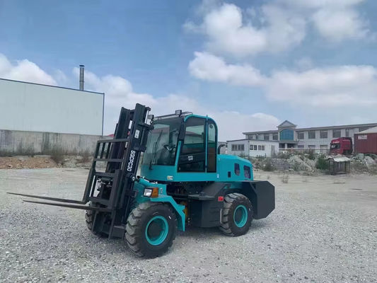 4x4 फोर्कलिफ्ट 3.5 टन 5 टन 7 टन जुड़ा हुआ असमान भूभाग फोर्कलिफ्ट